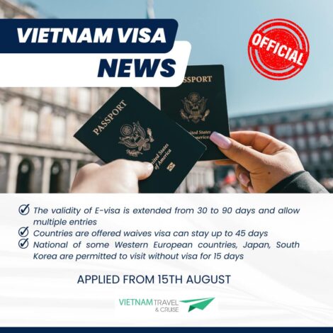 Il Vietnam approva l’estensione della validità del visto elettronico a 3 mesi